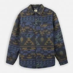 Koszula Oxbow Sneakout Woll Grafitowa. Szare koszule męskie Oxbow, bez wzorów, bez kołnierzyka, bez ramiączek. Za 422.96 zł.