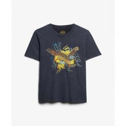 Koszulka damska z luźnym krojem i wzorem Superdry Biker Rock. Czarne koszulki sportowe damskie Superdry, bez wzorów, bez ramiączek. Za 131.05 zł.