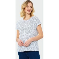 Luźny top z nadrukiem. Topy damskie Greenpoint, bez wzorów, z bawełny, bez kołnierzyka, bez ramiączek. Za 29.99 zł.