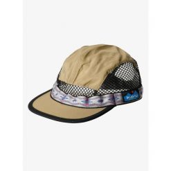 Czapka z daszkiem Kavu Trailrunner. Brązowe czapki damskie KAVU, bez wzorów. Za 245.99 zł.
