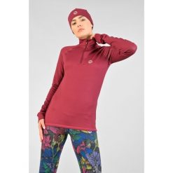 Bluza Coldproof Ocieplana Zip Damska Nessi Sportswear. Brązowe bluzy damskie NESSI SPORTSWEAR, bez wzorów, sportowe, bez ramiączek, bez kaptura. Za 499.00 zł.