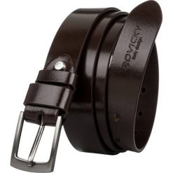 Pasek męski wąski Rovicky brązowy PLW-R-1 BROWN. Brązowe paski męskie ROVICKY, z jeansu. Za 43.00 zł.