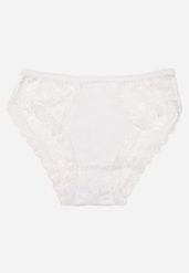Białe Majtki Figi z Koronką z Elastycznej Bawełny Blomika. Białe majtki damskie Born2be, z bawełny. Za 2.99 zł.