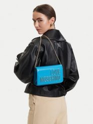 LOVE MOSCHINO Torebka JC4251PP0OKE170A Niebieski. Niebieskie torebki do ręki damskie Love Moschino, bez wzorów, ze skóry, bez dodatków. Za 647.99 zł.