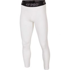 Bielizna 4FPRO SPMF403 - biały. Biała spodnie sportowe męskie 4F, m, bez wzorów, z jersey. W wyprzedaży za 79.99 zł.