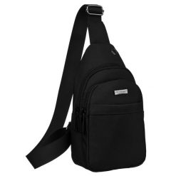 Mała torba na ramię Peterson PTN-73209 czarna. Czarne torby na ramię męskie Peterson, na ramię, małe. Za 59.99 zł.