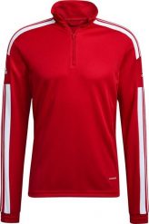 Adidas Bluza męska adidas Squadra 21 Training Top czerwona GP6472. Czerwone bluzy męskie Adidas, m, bez wzorów, bez ramiączek, bez kaptura. Za 115.41 zł.