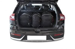 Torby Do Bagażnika Kia E-Niro Ev 2020+ 3Szt Kjust. Czarne torby podróżne damskie KJUST, bez wzorów, z kauczuku. Za 923.00 zł.