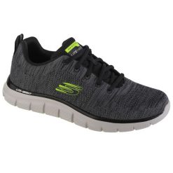 Buty do chodzenia Męskie Skechers. Szare buty sportowe męskie Skechers, bez wzorów, z gumy, bez zapięcia, trekkingowe. Za 269.99 zł.