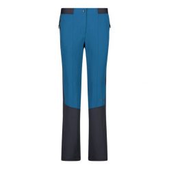 Spodnie damskie CMP. Niebieskie spodnie sportowe damskie CMP, na lato, bez wzorów, sportowe, trekkingowe. Za 422.00 zł.