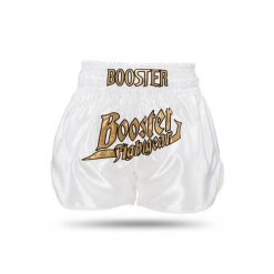 Szorty bokserskie Booster Fight Gear TBT Thunder. Białe szorty damskie BOOSTER FIGHT GEAR, bez wzorów, sportowe. Za 296.00 zł.