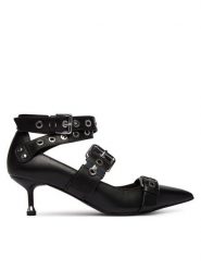 Liu Jo Szpilki Deva 12 SA6021 P0102 Czarny. Czarne szpilki damskie Liu Jo, bez wzorów, ze skóry, bez obcasa, na szpilce, bez zapięcia. Za 859.99 zł.