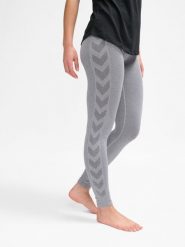 Damskie legginsy bezszwowe Hummel Ci Scrunch. Szare legginsy damskie Hummel, bez wzorów, z dzianiny. Za 164.30 zł.