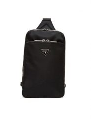 Guess Plecak HMMINY P5226 Czarny. Czarne plecaki męskie Guess, z aplikacjami, z materiału. Za 269.99 zł.