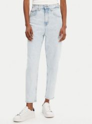 Tommy Jeans Jeansy DW0DW20496 Niebieski Mom Fit. Niebieskie jeansy damskie Tommy Jeans, bez wzorów, z bawełny. Za 329.99 zł.