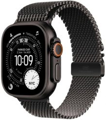 Smartwatch Apple Watch Ultra 3 GPS + Cellular 49mm Black Titanium / Titanium Milanese Loop M Czarny (MF1Q4QC/A). Czarne zegarki smartwatch Apple, bez wzorów. Za 5,135.45 zł.