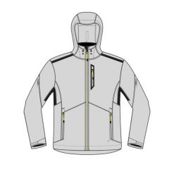Kurtka softshell żeglarska męska Decathlon 500. Szare kurtki sportowe męskie Decathlon, m, bez wzorów, z materiału, z kapturem, wspinaczkowe. Za 239.99 zł.