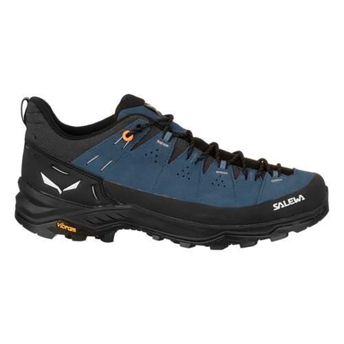 Buty trekkingowe męskie Salewa Alp Trainer 2. Czarne buty zimowe męskie Salewa, bez wzorów, z materiału, bez obcasa, bez zapięcia. Za 699.99 zł.