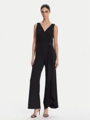 Artigli Kombinezon ACTU002152 002 Czarny Regular Fit. Czarne sukienki damskie Artigli, bez wzorów, z syntetyku, bez kołnierzyka, bez ramiączek. Za 459.99 zł.