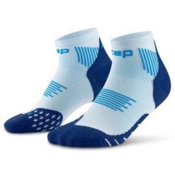 Damskie skarpety kompresyjne do biegania sportowe za kostkę Core Run CEP. Białe skarpetki damskie CEP, bez wzorów, z elastanu. Za 79.00 zł.