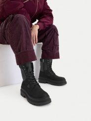 G-Star Raw Trzewiki CEO-WI45-VR-3400-02 Czarny. Czarne botki damskie G-Star, bez wzorów, ze skóry, retro, bez obcasa, na płaskiej podeszwie, bez zapięcia. Za 439.99 zł.
