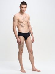 Slipy męskie z mikrofibry stay dry czarne Gimili 906. Czarne slipki męskie BIG STAR, l, bez wzorów, z dzianiny. W wyprzedaży za 39.99 zł.