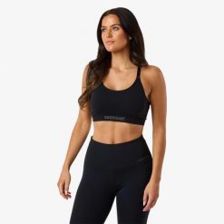 Biustonosz sportowy Trening Damska Swedemount Core Strap Bra Oddychający. Czarne bielizna sportowa damska SWEDEMOUNT, xs, bez wzorów, z tkaniny. Za 72.00 zł.