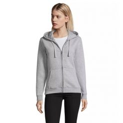 Damska bluza zapinana na zamek Sol's Spike. Czarne bluzy damskie SOL'S, s, bez wzorów, z bawełny, bez ramiączek, bez kaptura. Za 167.65 zł.