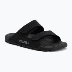 Klapki męskie BOGNER Biarritz 3. Czarne klapki męskie Bogner, bez wzorów, z gumy, bez zapięcia. Za 569.99 zł.