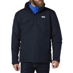 Kurtka przeciwdeszczowa męska Helly Hansen DUBLINER INSULATED. Niebieskie kurtki męskie Helly Hansen, m, bez wzorów, z syntetyku, bez kaptura. Za 993.00 zł.