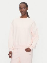 Calvin Klein Jeans Bluza LV047B238G Różowy Regular Fit. Czerwone bluzy damskie Calvin Klein Jeans, xxl, bez wzorów, z bawełny, bez ramiączek, bez kaptura. Za 279.99 zł.