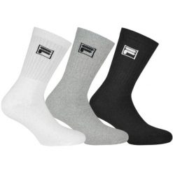 Skarpetki Fila Crew Tenis Unisex - 3-Pack, Rozmiar 35-38. Fioletowe skarpetki damskie Fila, bez wzorów. Za 131.99 zł.