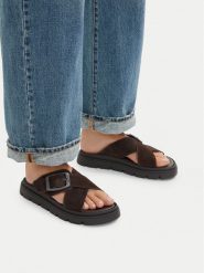 G-Star Raw Klapki CEO-WI16-MARS-02 Brązowy ciemny. Brązowe klapki damskie G-Star, bez wzorów, ze skóry, retro, bez obcasa, bez zapięcia. Za 133.99 zł.
