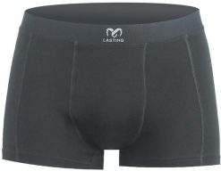 Męska bokserki merino NORO. Czarne bokserki męskie LASTING, bez wzorów, z dzianiny. Za 320.65 zł.