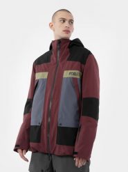 4F Kurtka snowboardowa membrana 15 000 męska XL. Czerwone kurtki sportowe męskie 4F, na zimę, l, bez wzorów, bez kaptura, narciarskie. Za 279.99 zł.