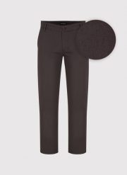 PAKO LORENTE - Brązowe spodnie chino z bawełną. Brązowe eleganckie spodnie męskie Pako Lorente, bez wzorów, z bawełny, casualowe. Za 359.99 zł.