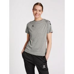 Koszulka damska Hummel Core Poly. Szare bluzki damskie Hummel, xl, bez wzorów, sportowe, bez kołnierzyka, bez ramiączek. Za 106.00 zł.