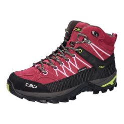 Buty trekkingowe damskie CMP Rigel Mid Wp. Czerwone obuwie trekkingowe damskie CMP, bez zapięcia. Za 429.99 zł.