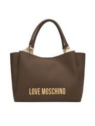 LOVE MOSCHINO Torebka JC4107PP1OKD0203 Brązowy. Brązowe shopperki damskie Love Moschino, bez wzorów, ze skóry, bez dodatków. Za 1,049.00 zł.