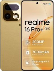 Smartfon Realme 16 Pro+ 5G 8/256GB Złoty (RLME_16PRO+). Żółte smartfony realme. Za 2,241.93 zł.