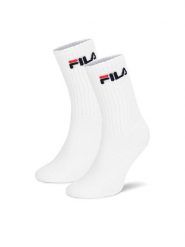 Fila Skarpety długie F4401-AW24 (2-pack) Biały. Białe skarpety męskie Fila, bez wzorów, z bawełny. Za 39.99 zł.