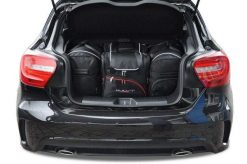 Torby Do Bagażnika Mercedes-Benz A Hatchback 2012-2017 4Szt Kjust. Czarne torby podróżne damskie KJUST, bez wzorów, z kauczuku. Za 1,140.00 zł.