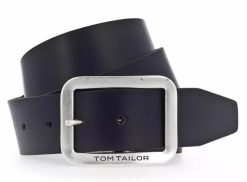 TOM TAILOR MĘSKI PASEK SKÓRZANY NA BOLEC SKÓRA 40mm Gurtel BLACK TG1016R57. Czarne paski męskie Tom Tailor, ze skóry, klasyczne. Za 99.99 zł.
