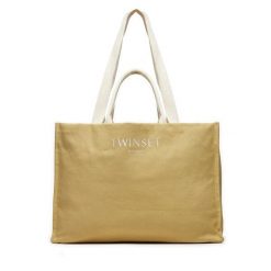Torebka TWINSET. Brązowe shopperki damskie Twinset, bez wzorów, bez dodatków. Za 879.99 zł.