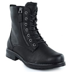 Botki damskie workery czarne Jezzi 7861. Czarne botki damskie Jezzi, bez wzorów, ze skóry ekologicznej, bez obcasa, bez zapięcia. Za 99.99 zł.