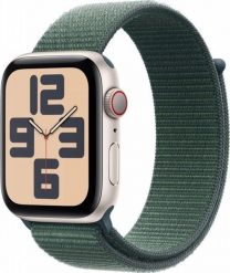 Smartwatch Apple Watch SE GPS + Cellular 40mm Starlight Alu Sport Loop Zielony (MXGH3QF/A). Zielone zegarki smartwatch Apple, bez wzorów. Za 1,334.91 zł.