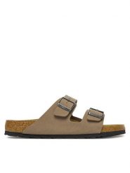 Birkenstock Klapki Arizona 1032019 Beżowy. Brązowe klapki męskie Birkenstock, bez wzorów, ze skóry, bez zapięcia. Za 379.99 zł.