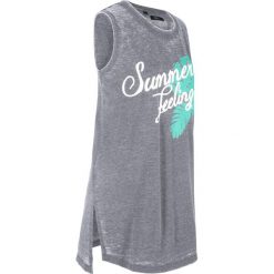 Top sportowy z nadrukiem bonprix czarny melanż. Koszulki sportowe damskie bonprix. Za 32.99 zł.