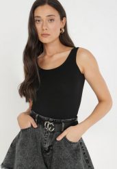 Czarne Body Iomiera. Czarne body Born2be, bez wzorów, z bawełny. Za 29.99 zł.