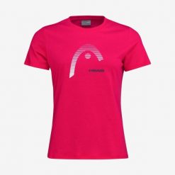 T-shirt damski Club Lara. Czerwone t-shirty damskie Head, xl, bez wzorów, z bawełny, sportowe, bez kołnierzyka, bez ramiączek. W wyprzedaży za 101.50 zł.